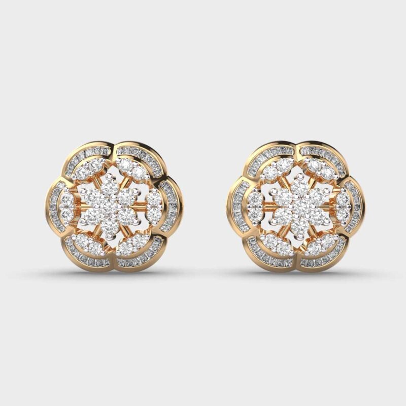 Harmony Diamond Studs – View 1