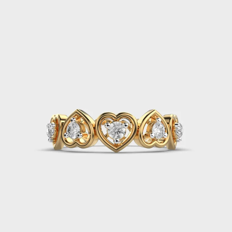 Hearts Embrace Diamond Ring – View 1
