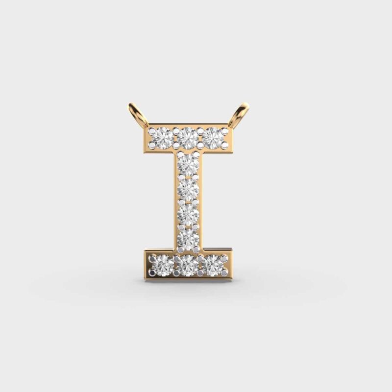 Infinite ‘I’ Diamond Pendant – View 1
