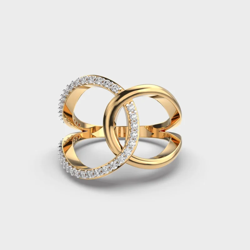 Intertwined Elegance Diamond Ring – View 1