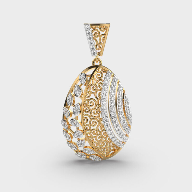Legacy Drop Diamond Pendant