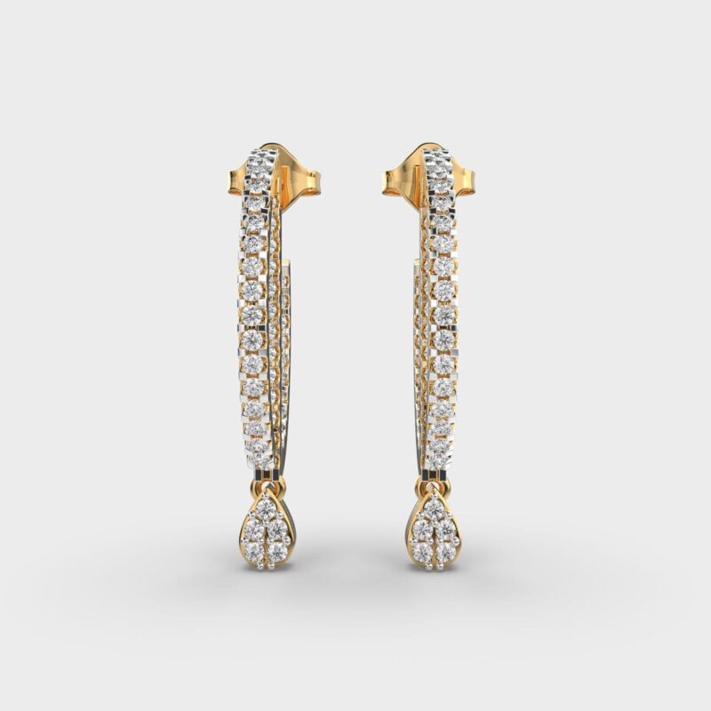 Linear Grace Diamond Drops – View 1