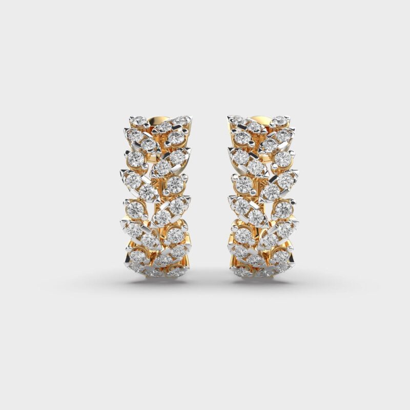 Luminous Cascade Hoops – View 1
