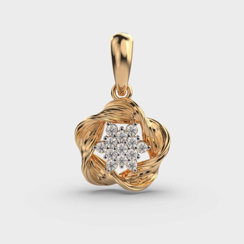 Lustre Blossom Diamond Pendant – View 1