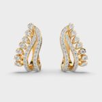 Lustre Loop 1 Carat Round Diamond Hoop Earrings Lustre Loop Diamond Earrings – View 1