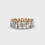 Lustrous Baguette Eternity Band – View 1