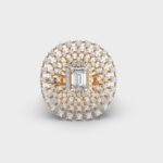Luxe Diva 1.5 Carat Emerald White Solitaire Ring Luxe Diva Emerald Diamond Ring – View 1