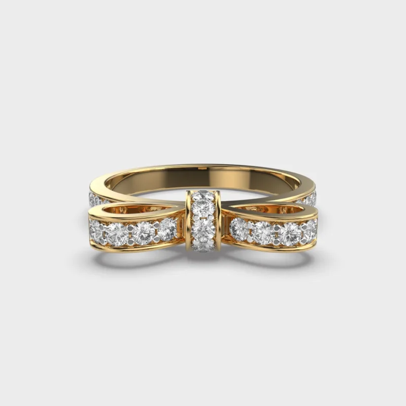 Luxe Love Knot Diamond Ring – View 1