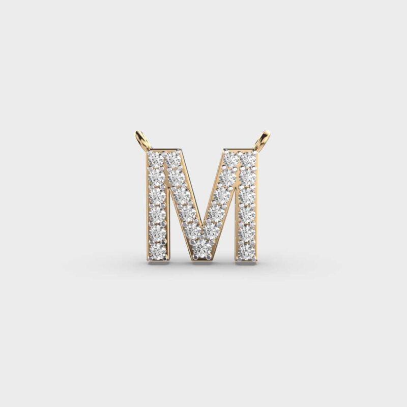 Magnificent M Diamond Pendant – View 1