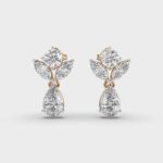 Marquise Pearl 3.5 Carat White Diamond Solitaire Earrings Marquise Pearl Diamond Drops – View 1