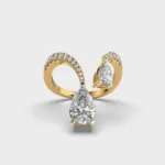 Morning Dew Pear Diamond Ring – View 1