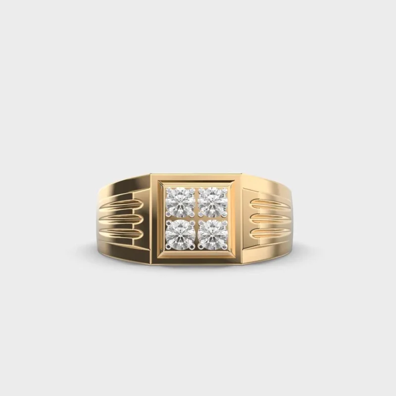 Noble Edge Diamond Ring – View 1