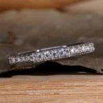 Octagon Radiance Round Diamond Stackable Band – View 1