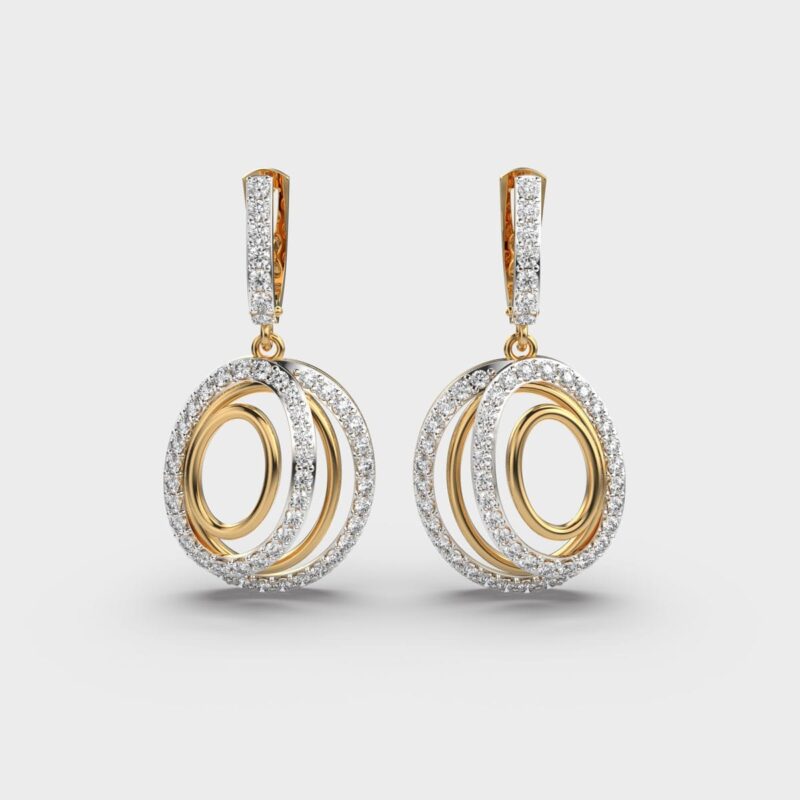 Orbital Charm Diamond Earrings – View 1