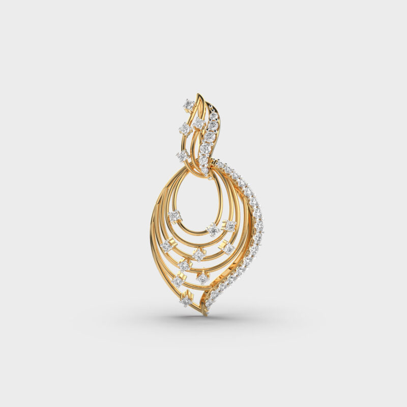 Orbital Radiance Diamond Pendant