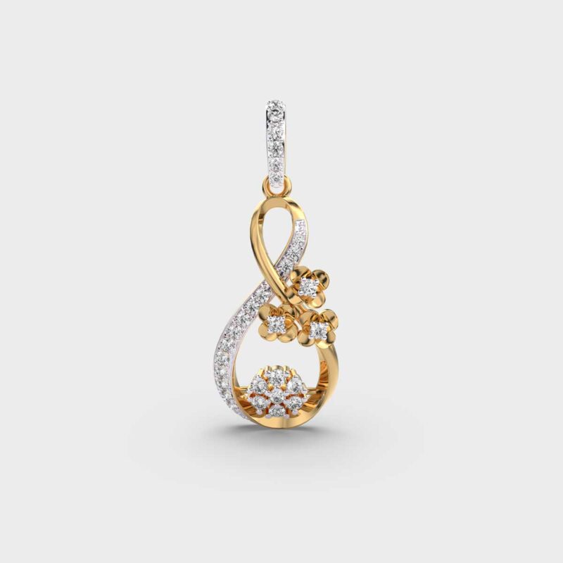 Petal Dew Diamond Pendant