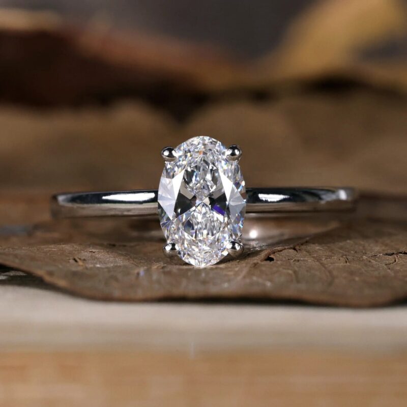 Prism Solitaire Lozenge Ring – View 1