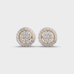 Radial Glow Diamond Studs – View 1
