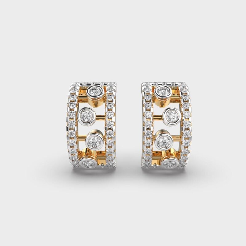 Radiant Arc Diamond Hoops – View 1