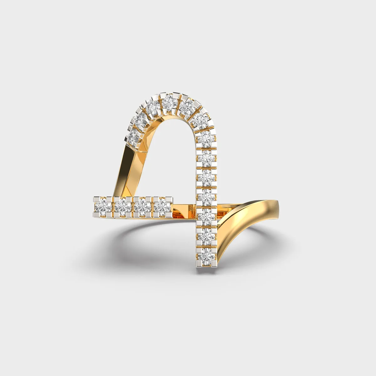 Radiant Aura Diamond Ring – View 1