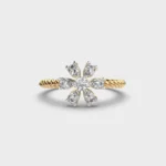 Radiant Bloom Diamond Ring – View 1