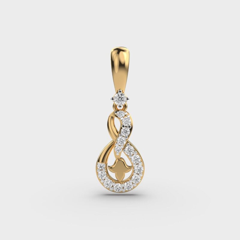 Radiant Bond Diamond Pendant – View 1