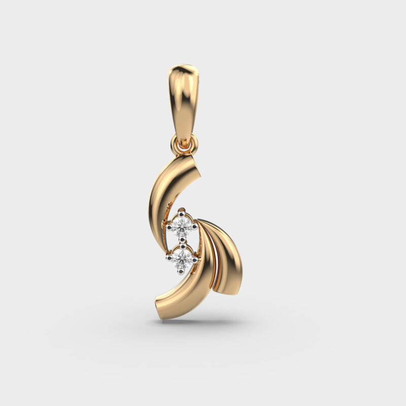 Radiant Fringe Diamond Pendant – View 1