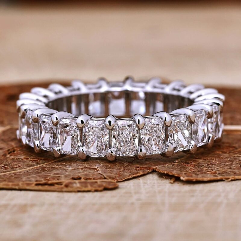 0.19 CT Radiant Glow Eternity Band with Lab Diamonds – View 1