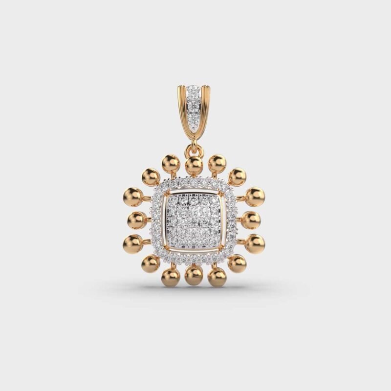 Radiant Reverberation Diamond Pendant – View 1