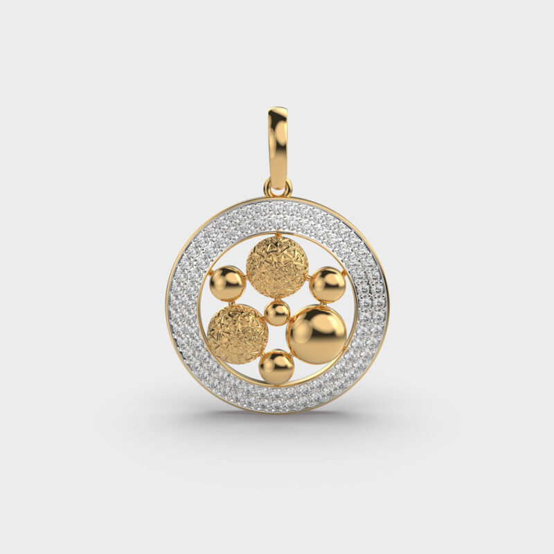 Radiant Sphere Diamond Pendant