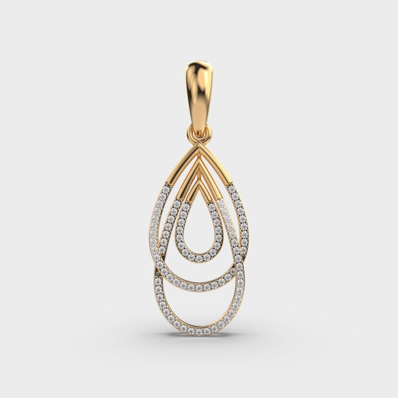 Refined Essence Diamond Pendant – View 1
