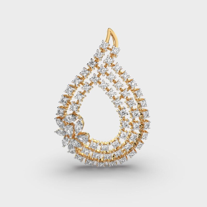 Romantic Spring Diamond Pendan – View 1
