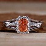 Rosy Radiance Split Shank Pink Diamond Ring – View 1