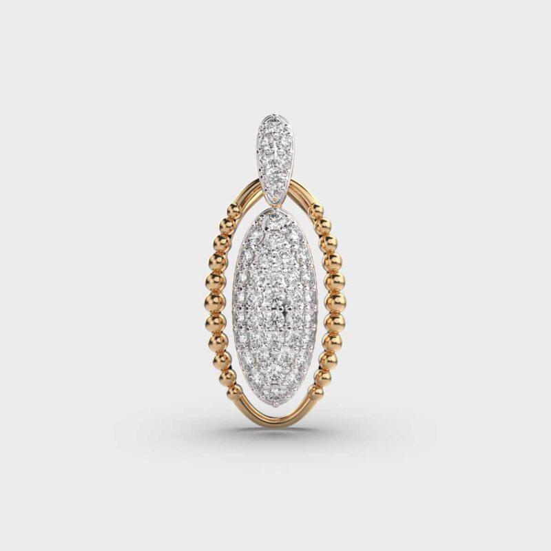 Sculpted Grace Diamond Pendant – View 1
