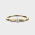 Solo Radiance – 0.1 Carat Round Diamond Solitaire Ring Solo Radiance Diamond Ring – View 1