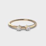 Stellar Harmony 0.1 Carat Round Diamond Solitaire Ring Stellar Harmony Diamond Ring – View 1