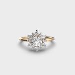 Sunbeam Solitaire – 0.5 Carat Round White Ring Sunbeam Solitaire 0.5 Carat Ring – View 1