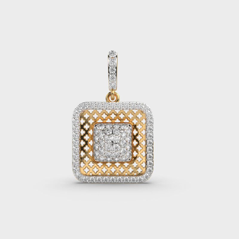 Timeless Frame Diamond Pendant – View 1