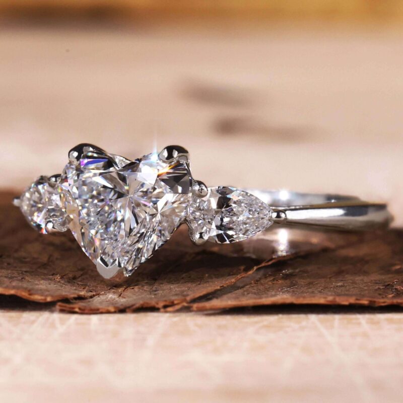 Timeless Heart Shaped Diamond Ring – View 1