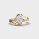 Tranquil Spiral Diamond Ring – View 1