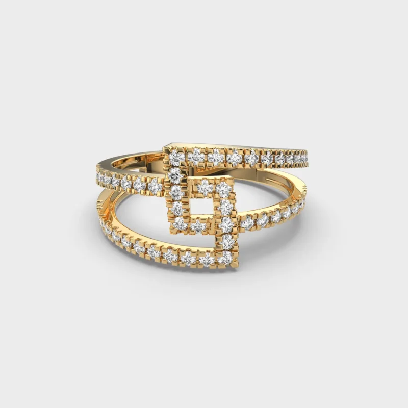 Unity Bands Diamond Ring – View 1