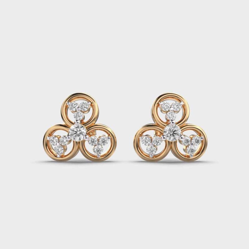 Viola Spark Diamond Studs – View 1