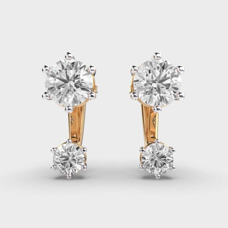 Vivacious Jazz Diamond Earrings – View 1
