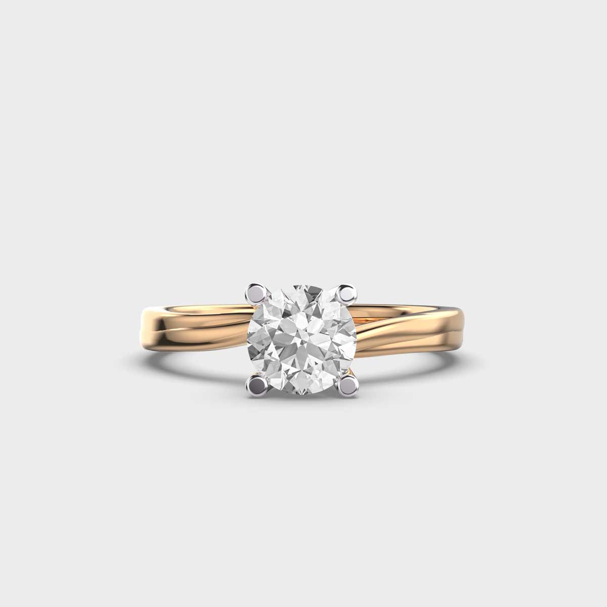 Whimsical Swirl 0.5 Carat Ring – View 1