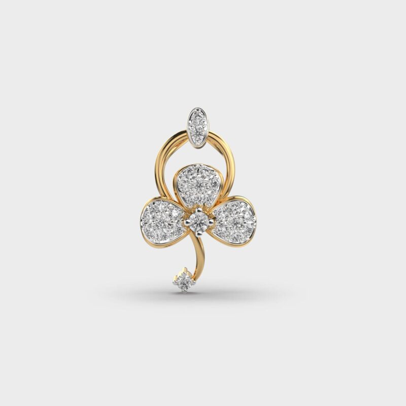 Whispering Petals Diamond Pendant – View 1