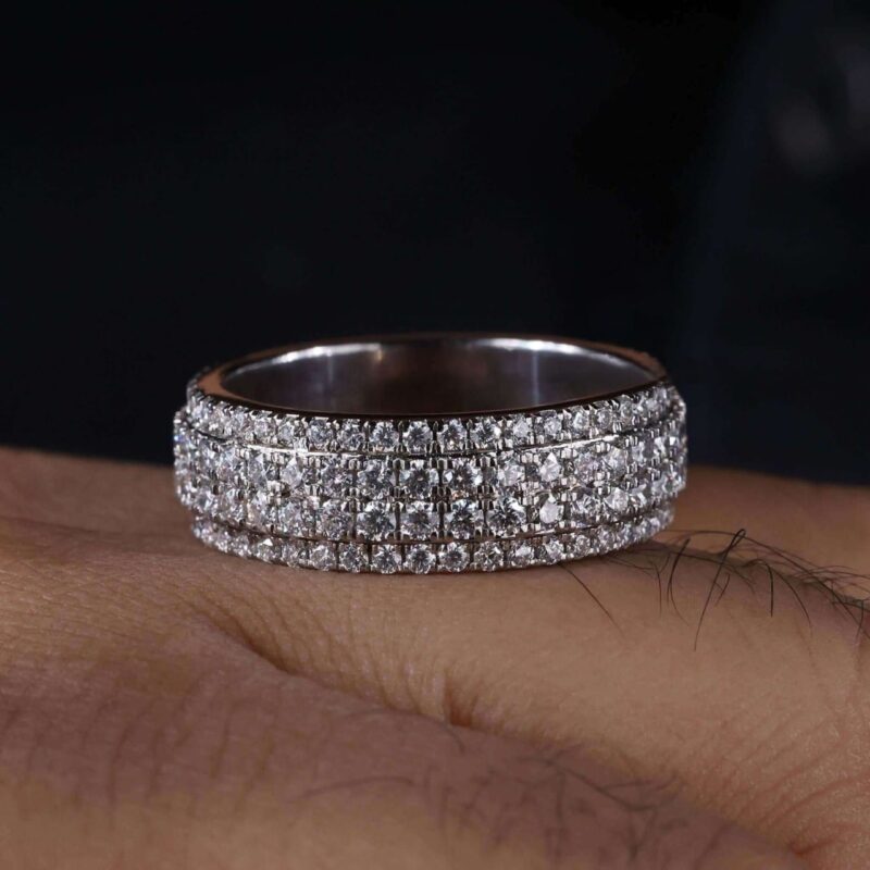 Quad Brilliance Diamond Men's Ring - Image 2