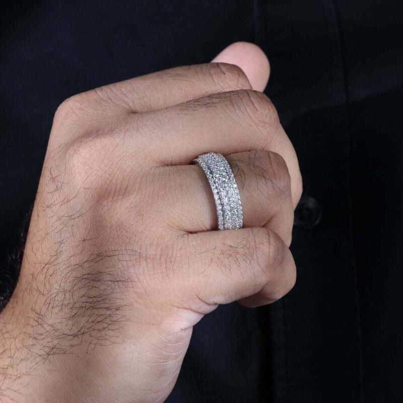 Quad Brilliance Diamond Men's Ring - Image 6