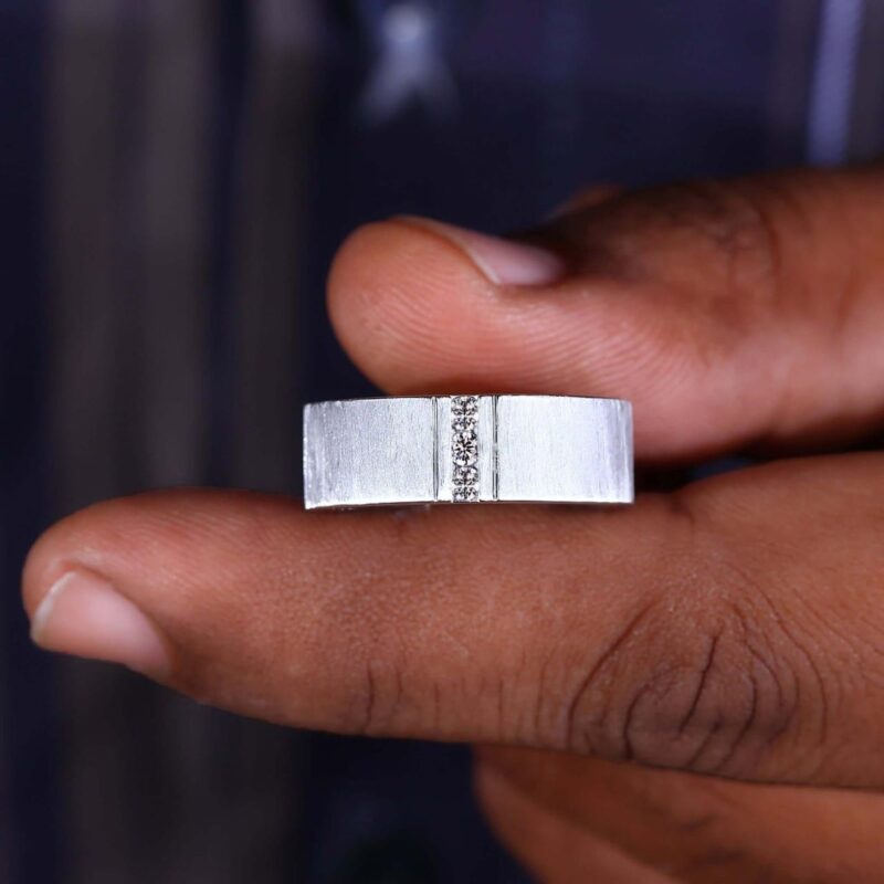 Luxe Brushed Diamond Band - Image 5