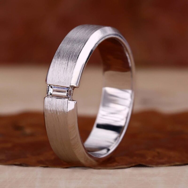 Bold Contour Baguette Diamond Ring - Image 2