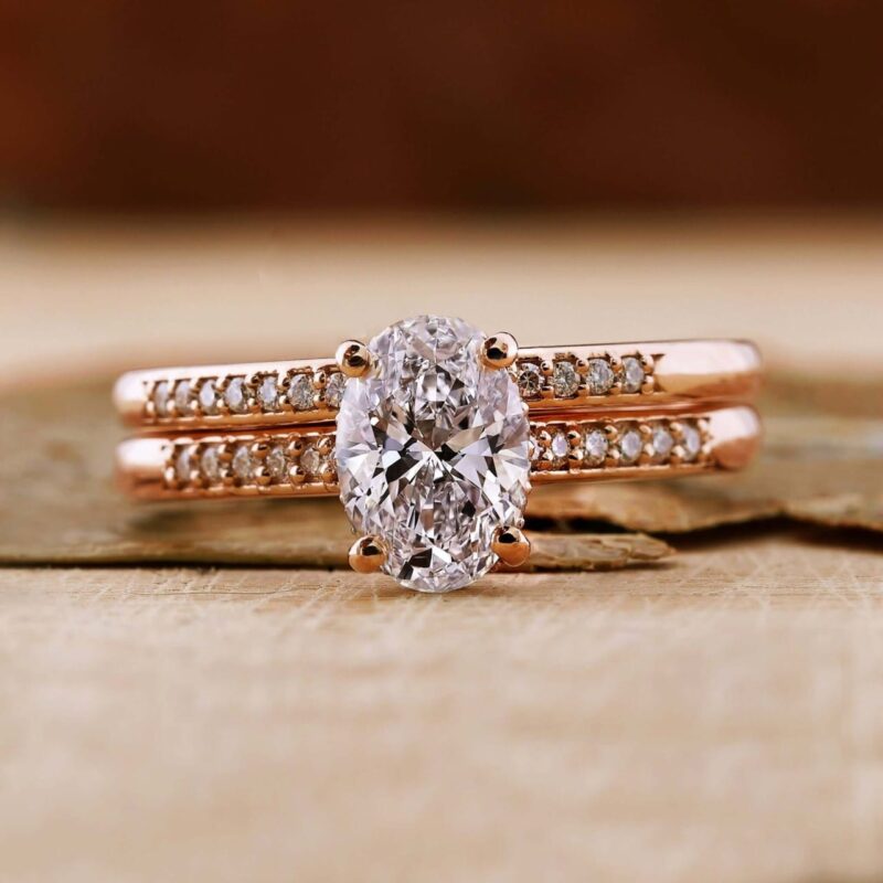 1.0 CT Radiant Embrace Oval Set – View 1